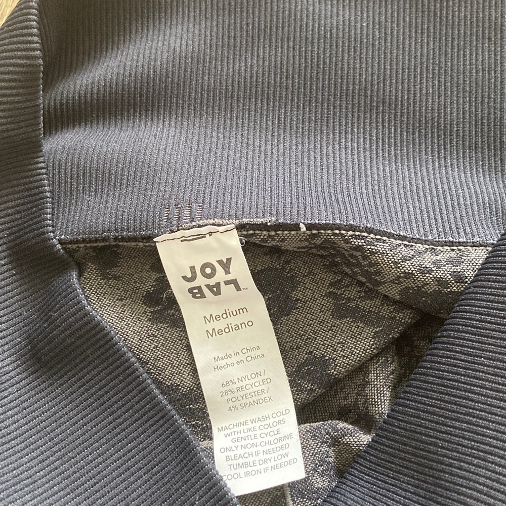 JoyLab Charcoal and Black Textured Leggings - Picture 2 of 3